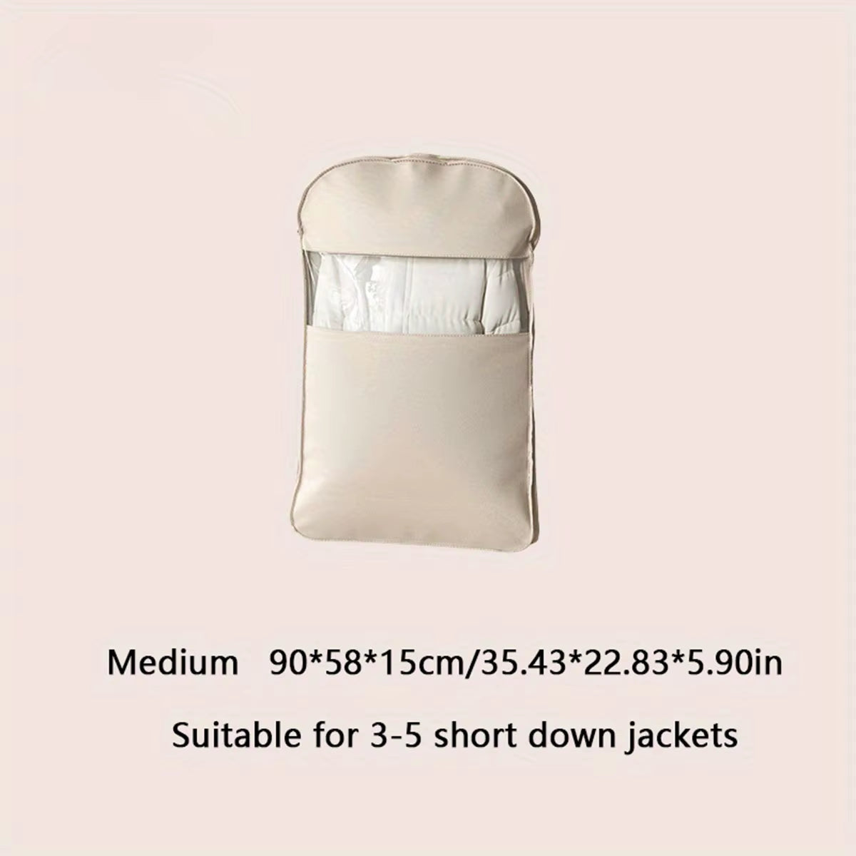 Down Jacket Compression Dust Cover, Wardrobe Clothes, High-Quality Dust-Proof Hanging Household Visible Clothing Dust Cover