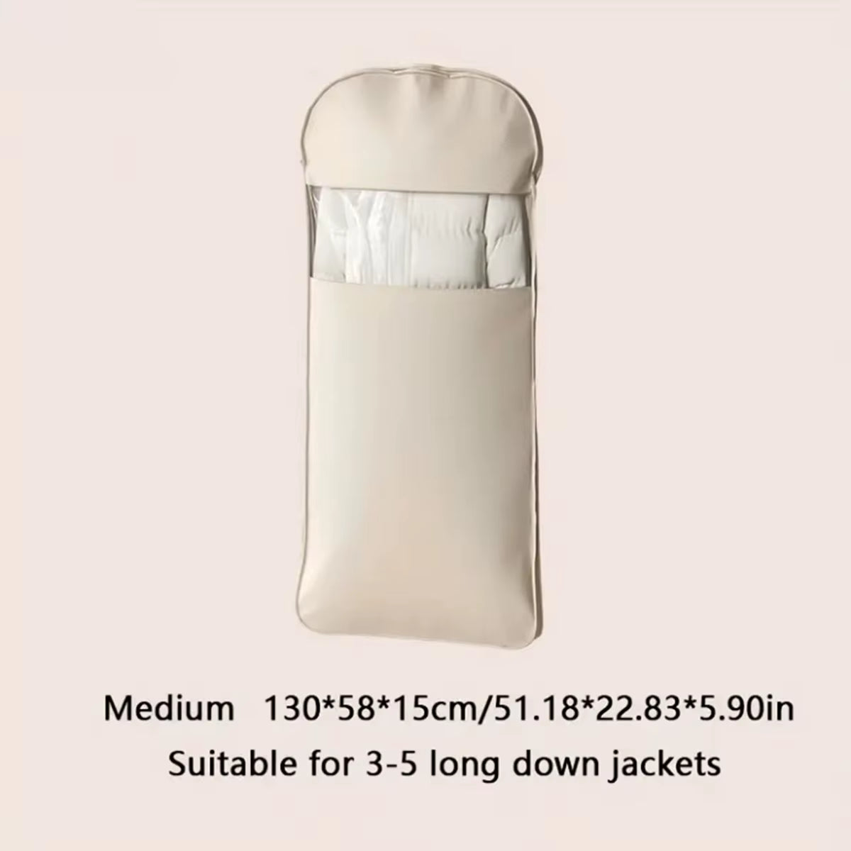 Down Jacket Compression Dust Cover, Wardrobe Clothes, High-Quality Dust-Proof Hanging Household Visible Clothing Dust Cover