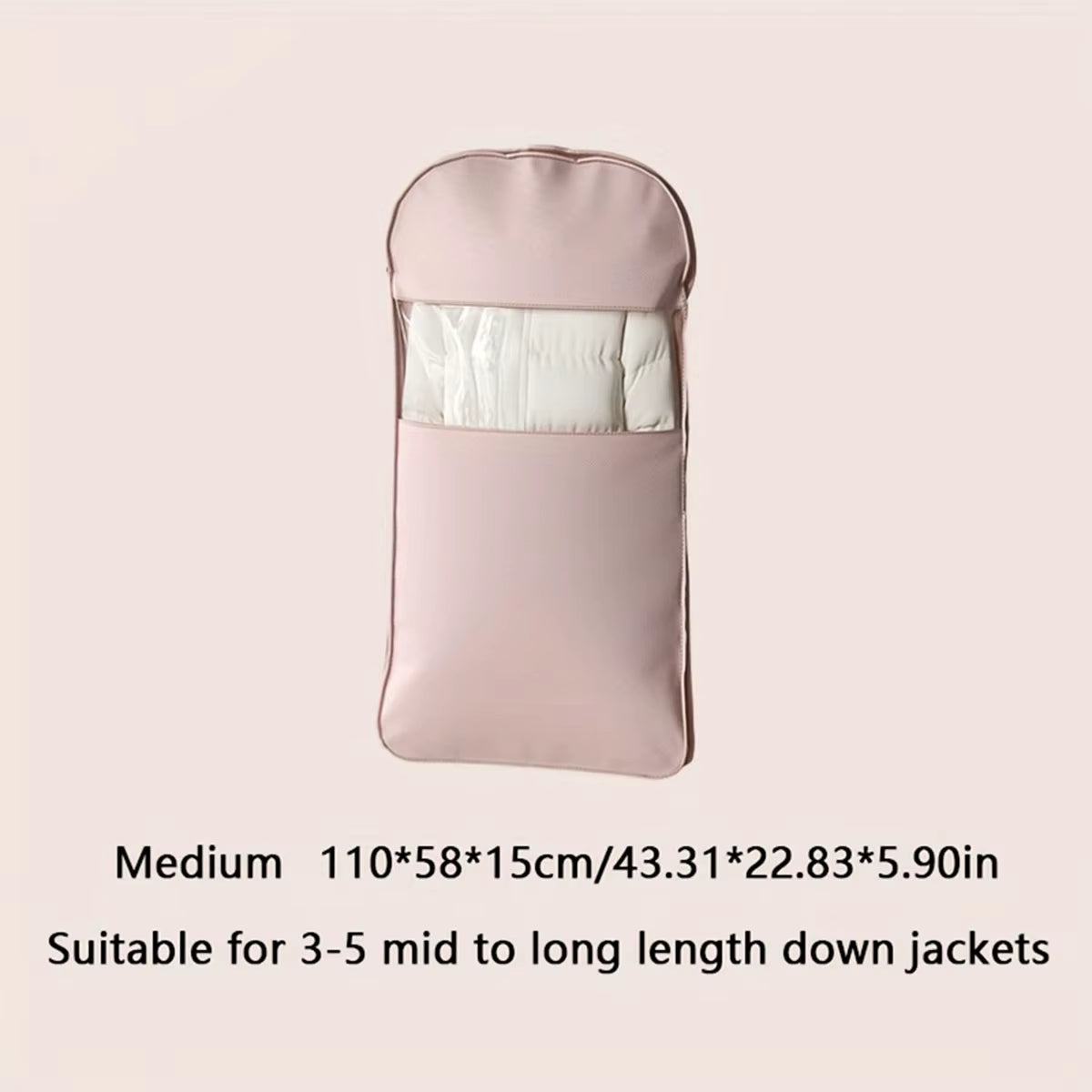 Down Jacket Compression Dust Cover, Wardrobe Clothes, High-Quality Dust-Proof Hanging Household Visible Clothing Dust Cover
