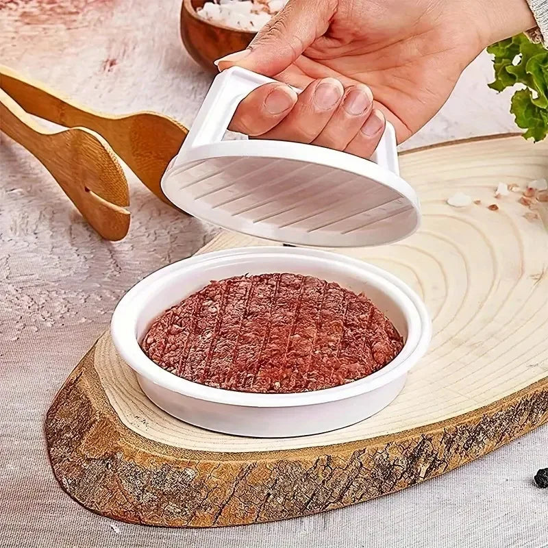 1PC Stuffed Hamburger Press, Plastic Burger Maker Mould for Grill & BBQ, Meat Patty Press Kitchen Tool