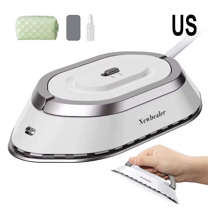 Travel Iron with Dual Voltage 120V/220V Handheld Mini Dry Iron for Clothes No Steam Non-Stick Ceramic Soleplate 30S Fast Heat