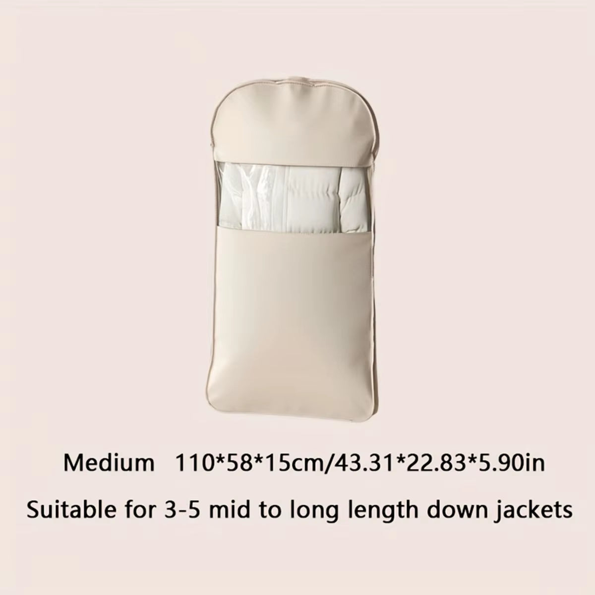 Down Jacket Compression Dust Cover, Wardrobe Clothes, High-Quality Dust-Proof Hanging Household Visible Clothing Dust Cover