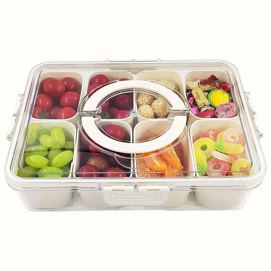SnackMate - 8-Compartment Portable Snack & Storage Box