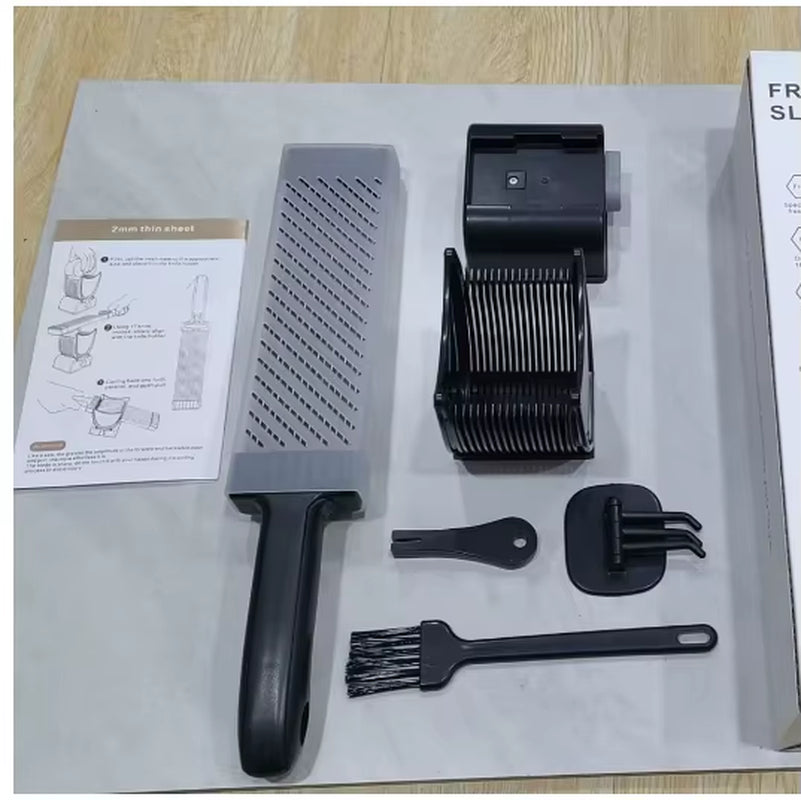 Meat Slicer and Cleaver Kitchen Knife Set for Meat Slicing and Shredding, Manual Fresh Meat Cutter, Slicer for Beef