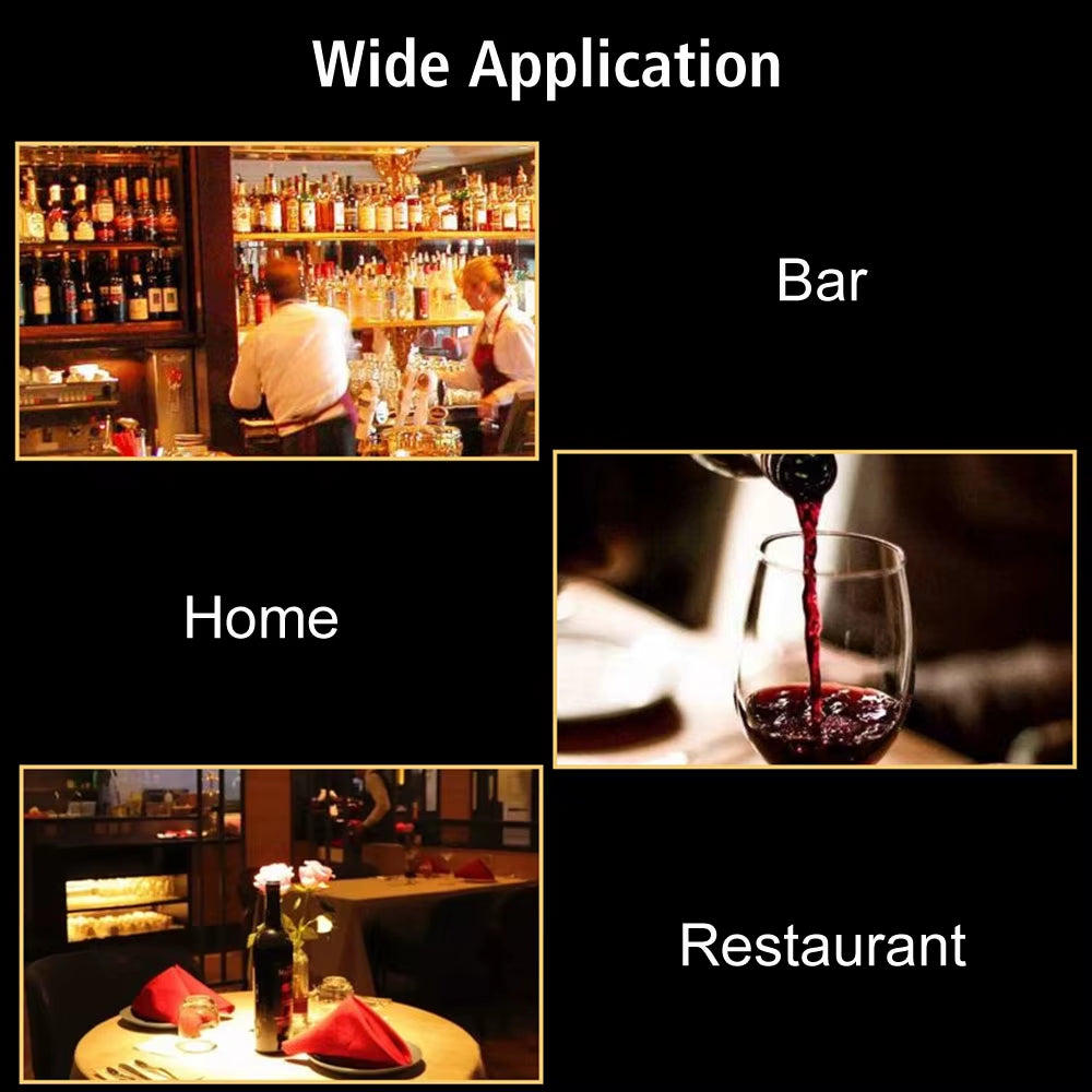 Chill in Style: 4-in-1 Stainless Steel Ice Wine Cooler Set with Pourer, Stopper, and Cutter