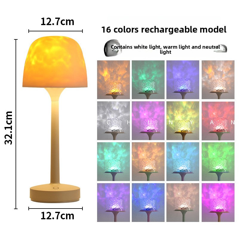 High-legged water ripple atmosphere desk lamp