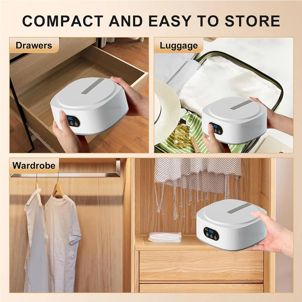 Portable Clothes Dryer Folded Electric Clothing Dryer Multifunctional Intelligent Timed Warm Laundry Dryer with Remote Control