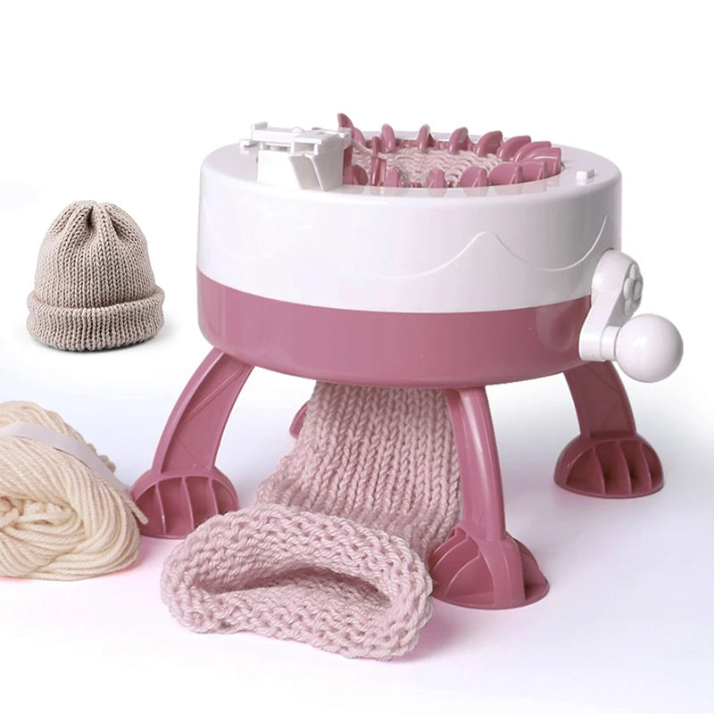 22 Needle Hand Knitting Machine Sentro Knitting Machine DIY Process Project Knitting Process Tools Knitting Scarves Hats Gloves