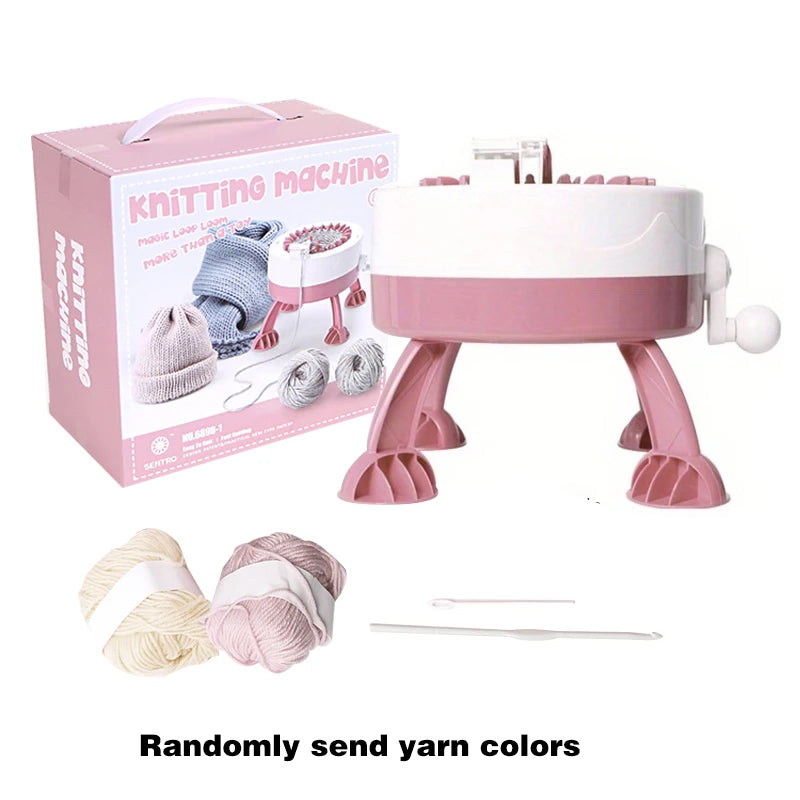 22 Needle Hand Knitting Machine Sentro Knitting Machine DIY Process Project Knitting Process Tools Knitting Scarves Hats Gloves