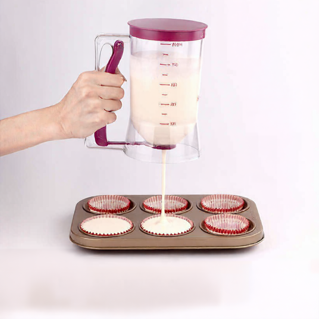 Handheld Batter Dispenser Cup with Separator