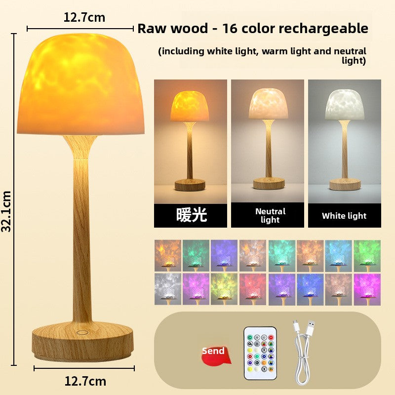 High-legged water ripple atmosphere desk lamp